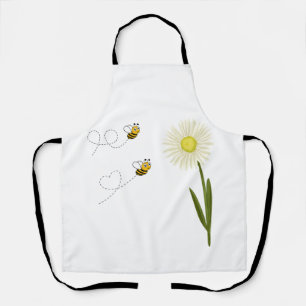 Two little and cute bees apron