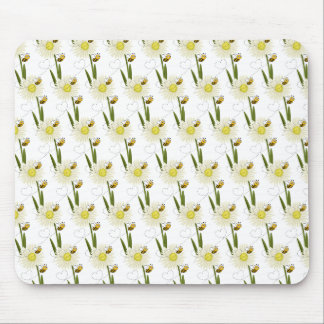 Two little and cute bees mouse pad