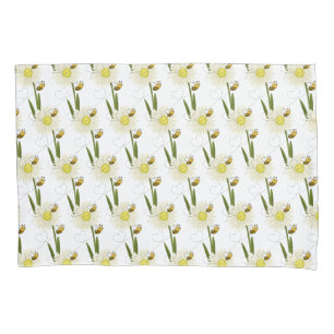 Two little and cute bees pillowcase