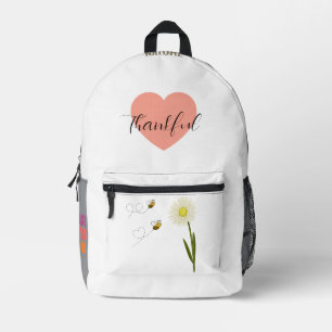 Two little and cute bees printed backpack
