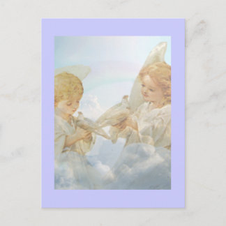 Two little cherubs. postcard
