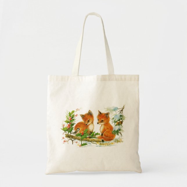 Two Little Foxes Tote (Front)