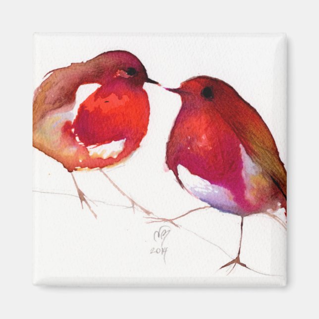 Two Little Ink Birds 2014 Magnet (Front)