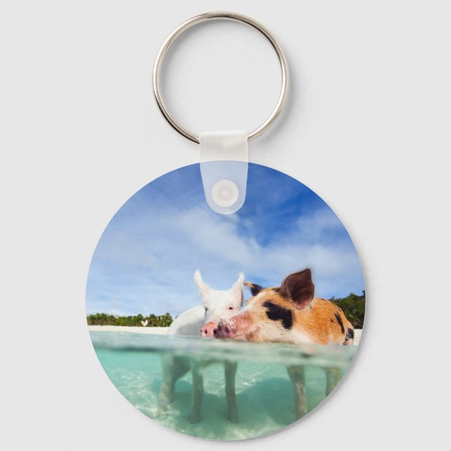 Two little piglets keychain (Front)