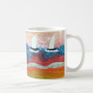 Two Little Sailboats Coffee Mug