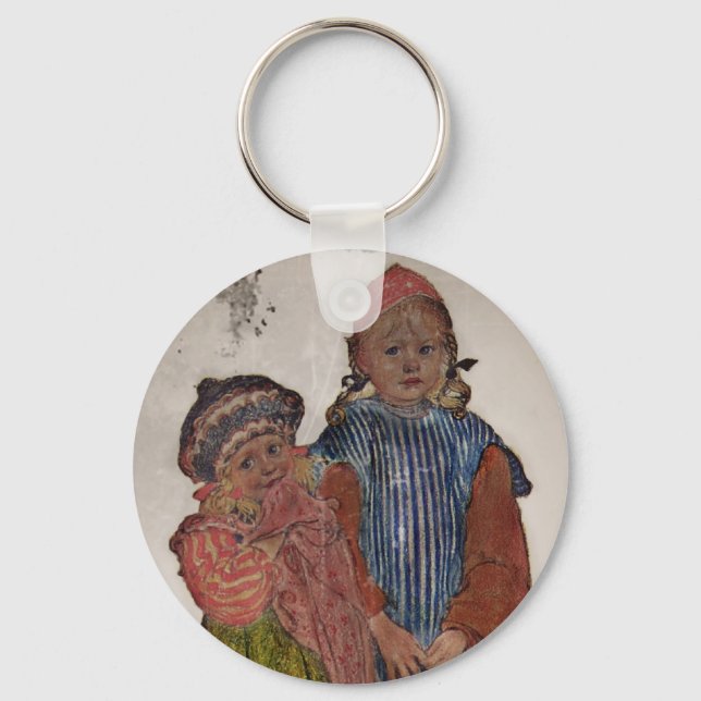 Two Little Sisters 1906 Keychain (Front)