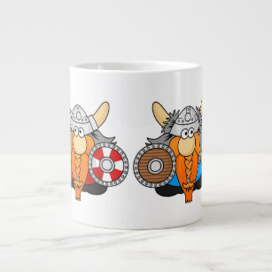 Two Little Vikings Large Coffee Mug