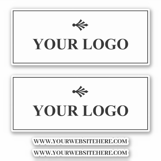 Two Logos & Two Texts Your Business (Front)
