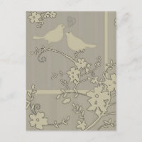 Two Love Birds ~ Postcard