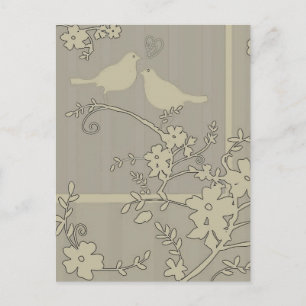 Two Love Birds ~ Postcard