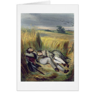 Two lovers Lying in a Cornfield (litho)