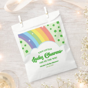 Two Lucky Charms Rainbow Twins Baby Shower Favour Bag