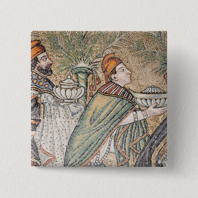 Two Magi 2 Inch Square Button (Front)