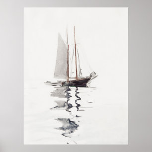 Two-masted Schooner with Dory (1894) Poster