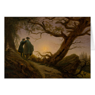 Two Men Contemplating the Moon