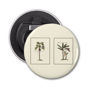 Two Miniature Framed Palm Trees Bottle Opener