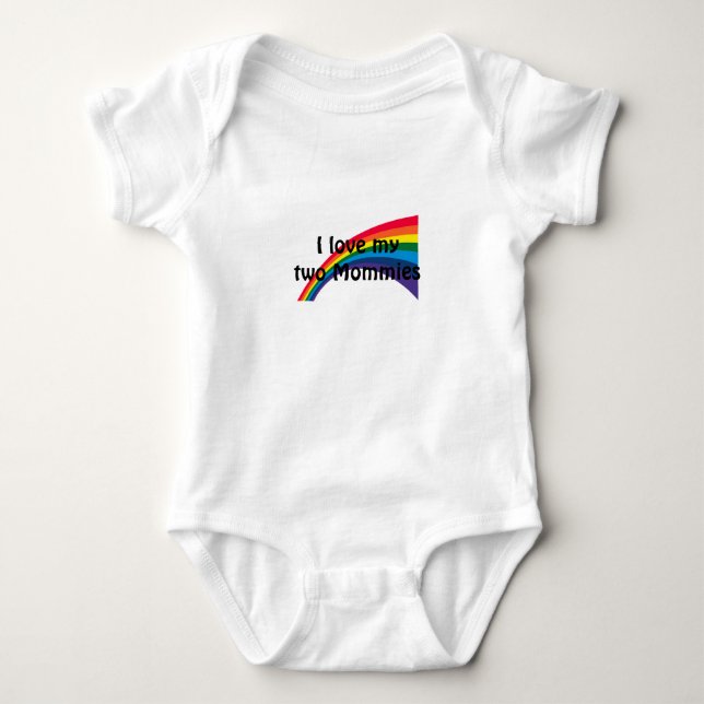Two Mommies Baby Bodysuit (Front)