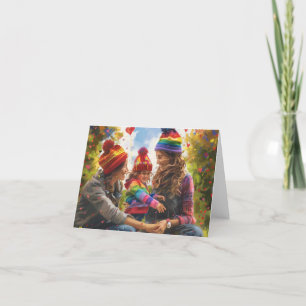 Two Moms Digital Art Holiday Card