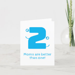 Two Mom's Thank You Card