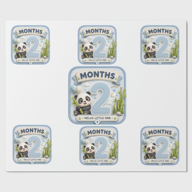 Two Months of Wonder Wrapping Paper (Flat)