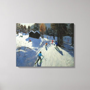 Two mountain huts Pleney Morzine Canvas Print