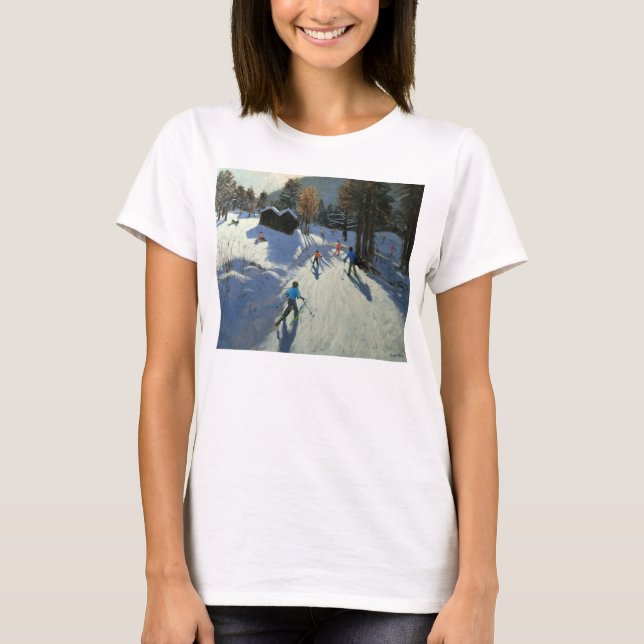 Two mountain huts Pleney Morzine T-Shirt (Front)