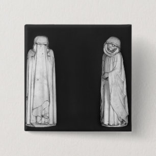 Two Mourners 2 Inch Square Button