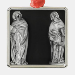 Two Mourners Metal Ornament