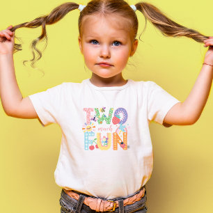 Two much Fun, Pastel Spring Two year old Toddler T-shirt
