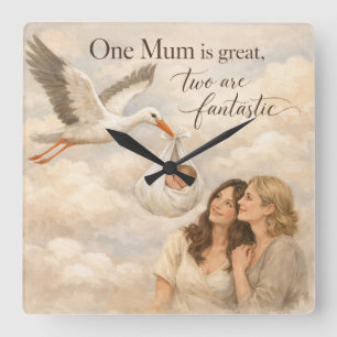 Two mums and the love of an LGBTQ Square Wall Clock