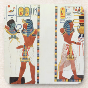 Two Murals from the Tombs of the Kings of Thebes, Coaster
