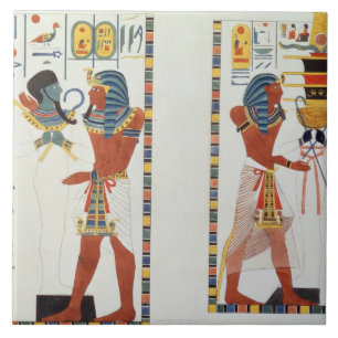 Two Murals from the Tombs of the Kings of Thebes, Tile
