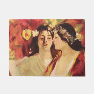Two Muses of Spring (by Stefan Luchian) Doormat