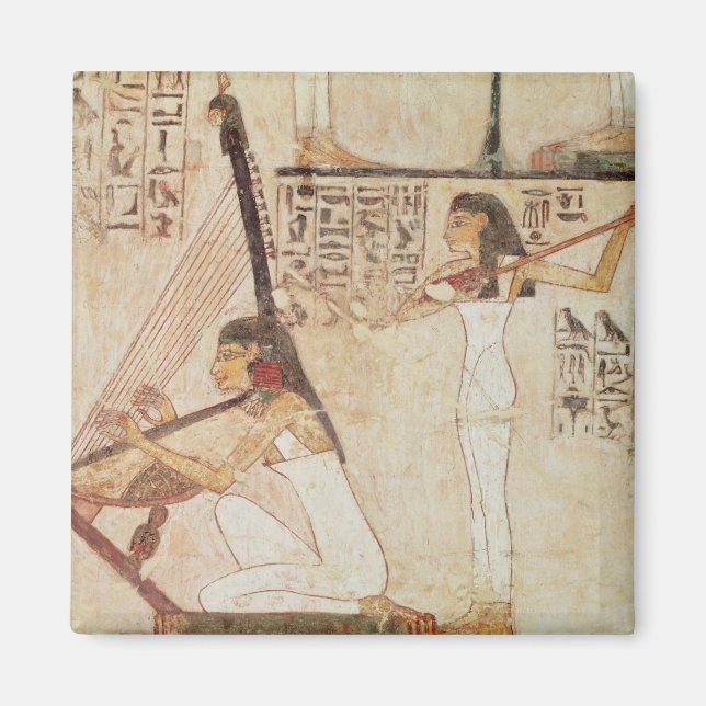 Two Musicians, from the Tomb of Rekhmire Magnet (Front)