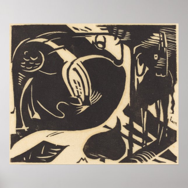 Two Mythical Animals Zwei Fabeltiere Poster (Front)