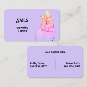 Two Names Manicure Business Card