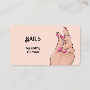 Two Names Nail Tech Business Card