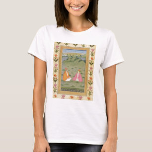 Two nobles seated in a landscape, from the Small C T-Shirt
