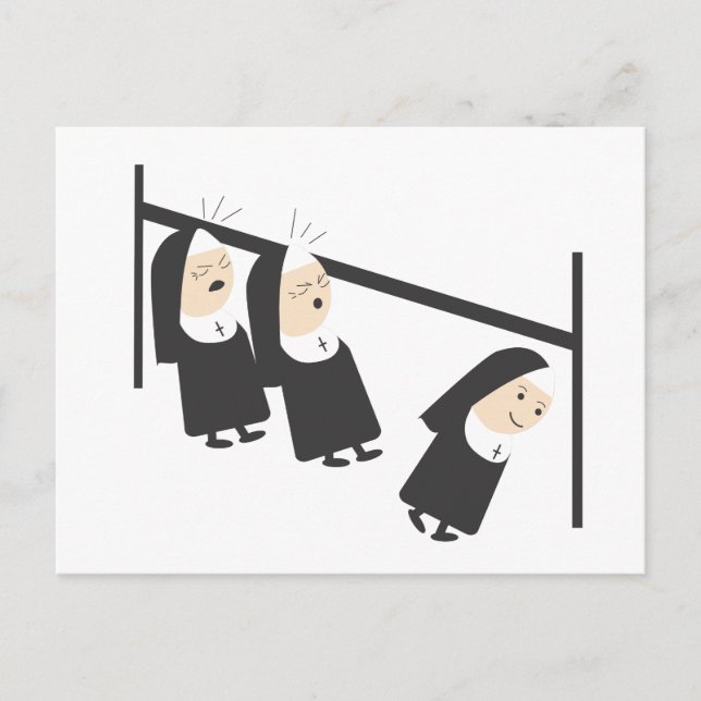 Two nuns... postcard (Front)