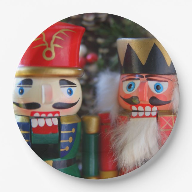 Two nutcrackers paper plate (Front)