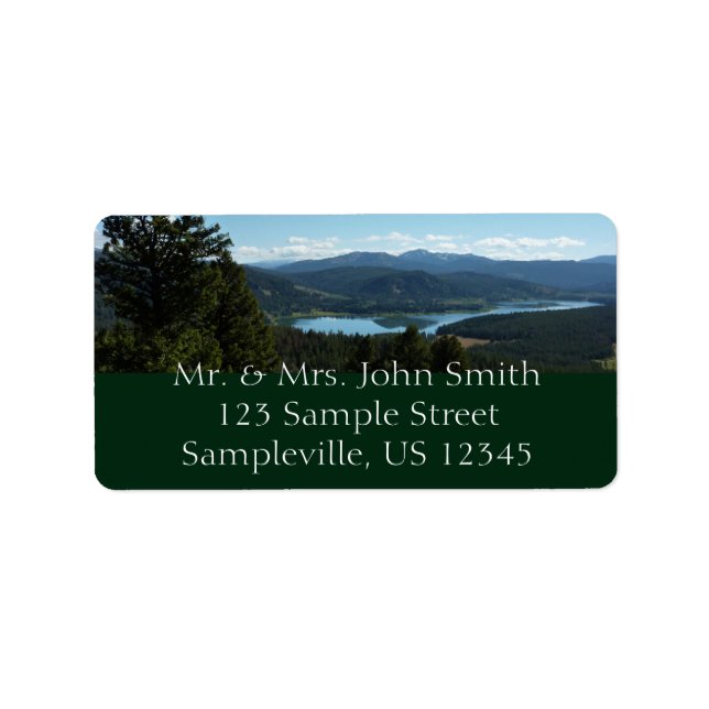 Two Ocean Lake at Grand Teton National Park Label (Front)