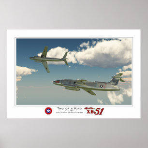 Two Of A Kind: The Martin XB-51 Poster