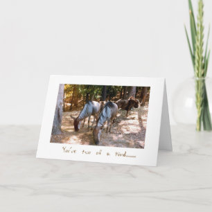 Two of a Kind Wildebeast Anniversary Card