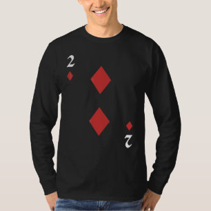 Two Of Diamonds Deck Of Cards Halloween Group Cost T-Shirt