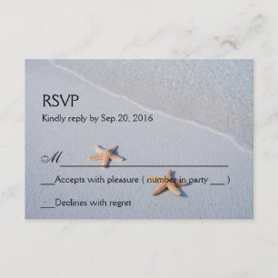 Two of Us   Ocean Love Starfish Response RSVP Card