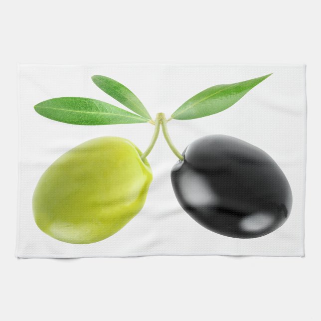 Two olives kitchen towel (Horizontal)