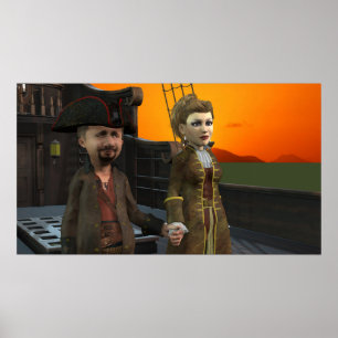 Two On Deck - Small Poster