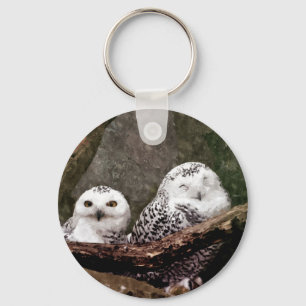 Two Owls Keychain