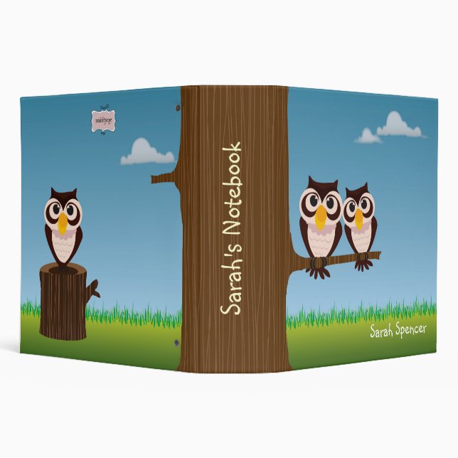 Two Owls Kids Binder (Background)