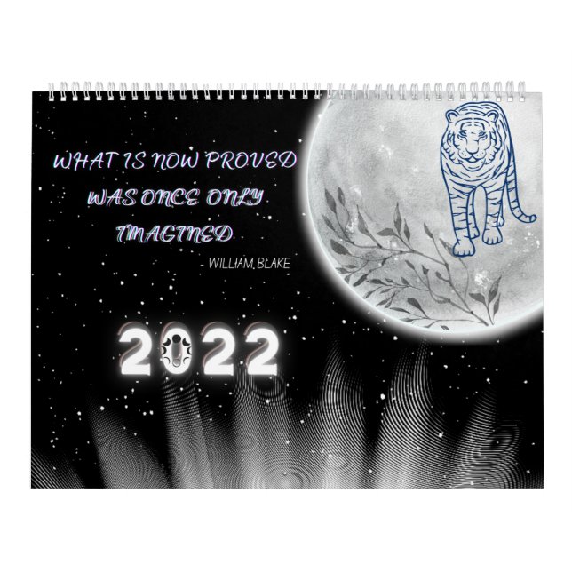 Two Page Large Calendar, Moon Phases Calendar (Cover)